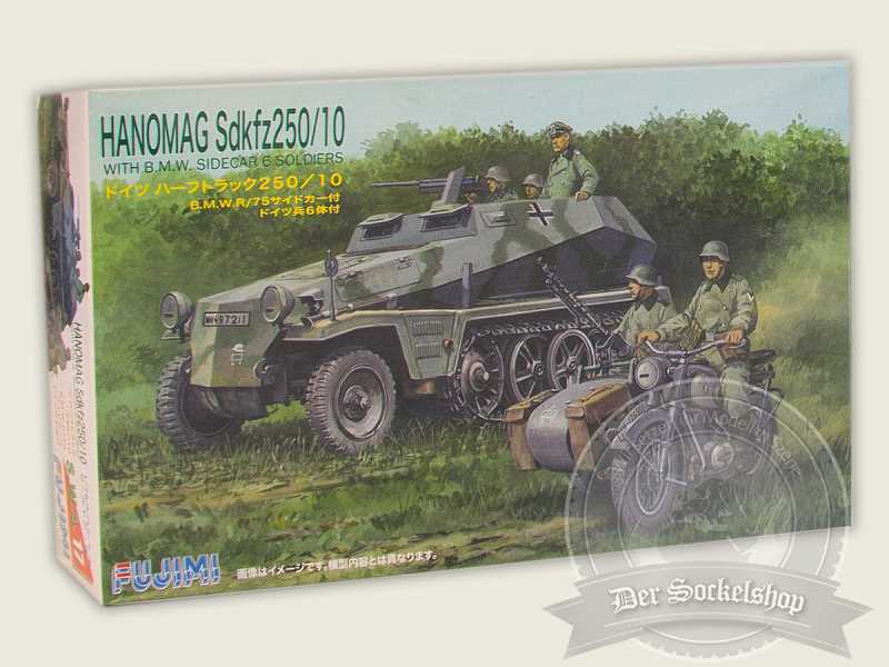 Hanomag Sd.Kfz 250/10 with BMW Sidecar and 6 Soldiers - zdjęcie 1 Hanomag Sd.Kfz 250/10 with BMW Sidecar and 6 Soldiers - zdjęcie 1