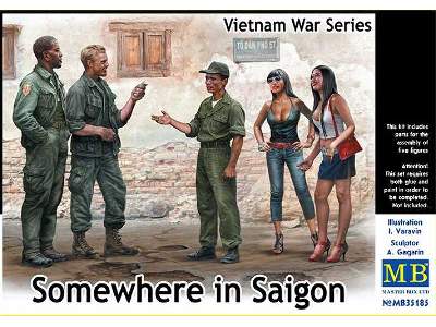 Gdzieś w Sajgonie - figurki - Amerykanie i cywile - zdjęcie 1