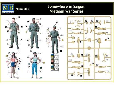 Gdzieś w Sajgonie - figurki - Amerykanie i cywile - zdjęcie 5