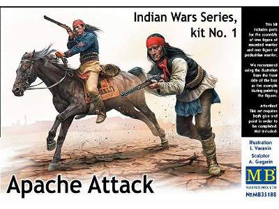 Indianie - atak Apaczów - zestaw nr 1 - zdjęcie 1