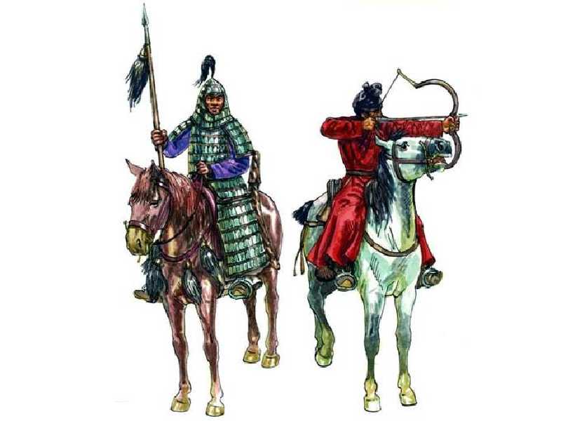 Figurki - Kawaleria chińska - XIII wiek n.e. - zdjęcie 1 Figurki - Kawaleria chińska - XIII wiek n.e. - zdjęcie 1