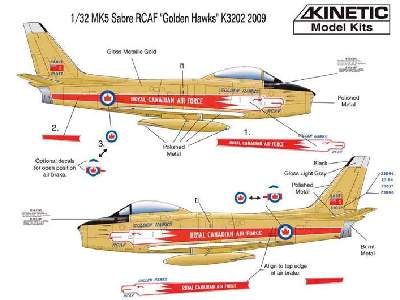 F-86F Sabre Canadian Air Force Golden Hawks Sabre - zdjęcie 2