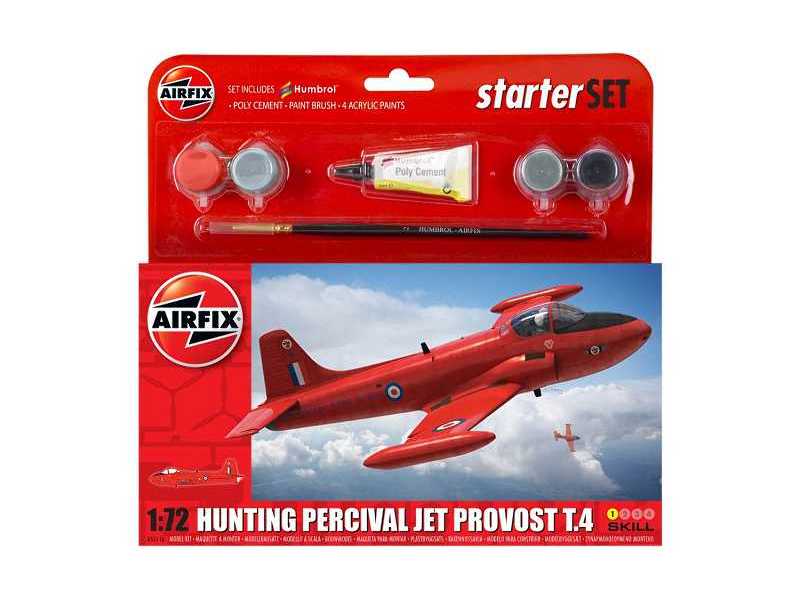 Hunting Percival Jet Provost T3 - zestaw startowy - zdjęcie 1 Hunting Percival Jet Provost T3 - zestaw startowy - zdjęcie 1