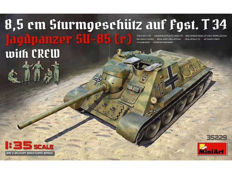 Jagdpanzer SU-85 (R) z załogą - zdjęcie 1 Jagdpanzer SU-85 (R) z załogą - zdjęcie 1