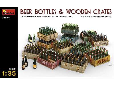 Butelki na piwo i skrzynki drewniane - zdjęcie 1