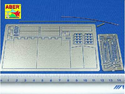 Tiger II - cz. 6 - tylne błotniki - el. fototrawione - zdjęcie 1