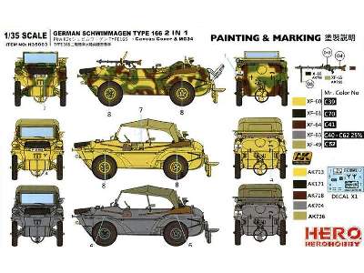 Schwimmwagen Type 166 2 in 1 - MG34 Mounted Type/Canvas Cover  - zdjęcie 3