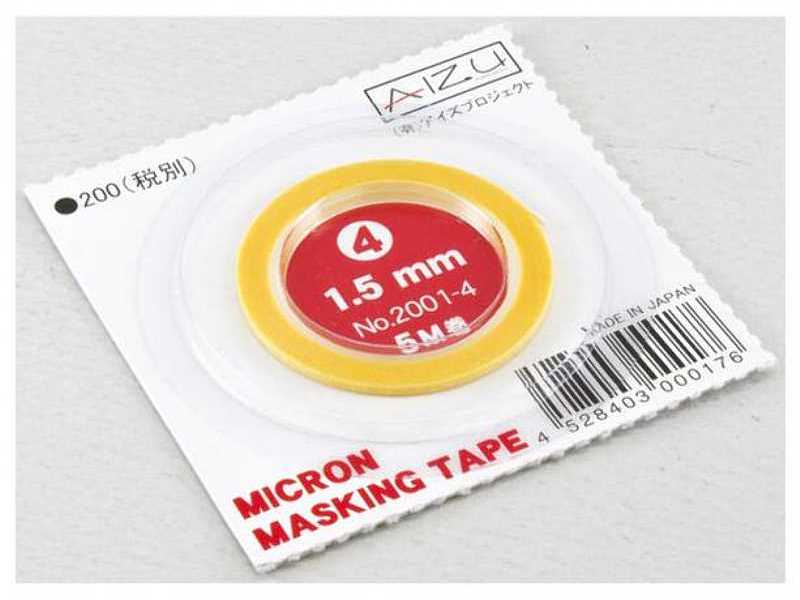 Taśma maskująca - szerokość 1,5 mm - zdjęcie 1 Taśma maskująca - szerokość 1,5 mm - zdjęcie 1