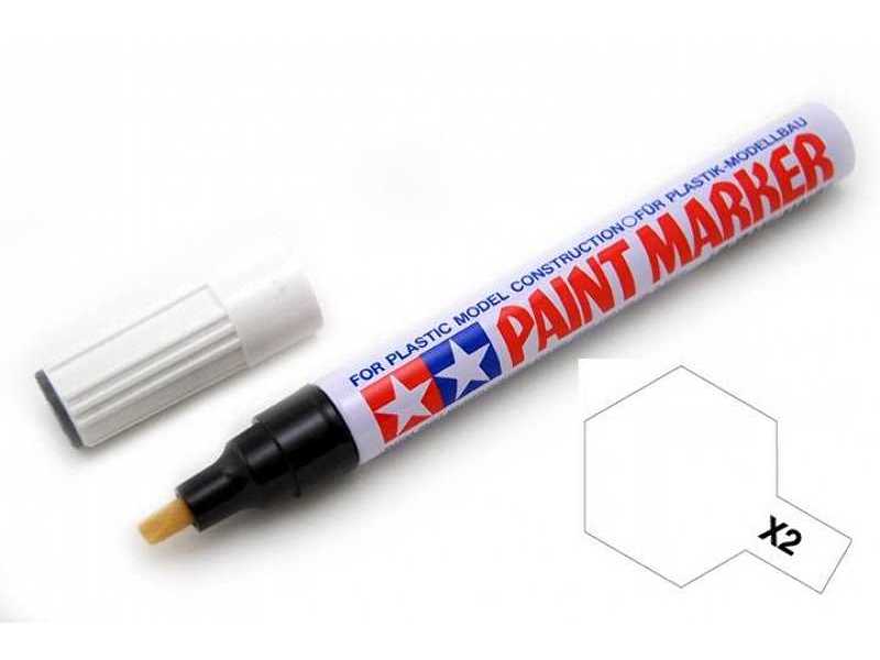 X-2 Marker White Enamel - biały - błyszczący  - zdjęcie 1