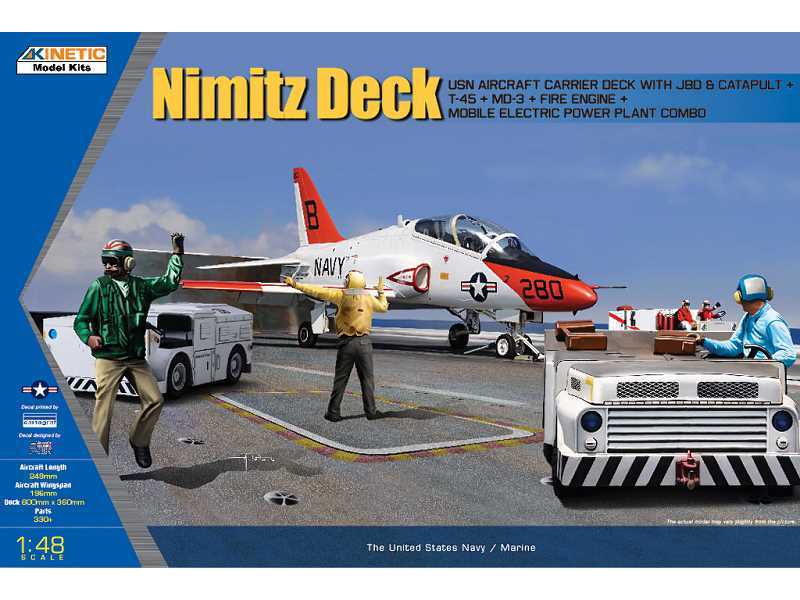 Nimitz Deck USN Deck + T-45 Goshawk and 3 GSE - zdjęcie 1