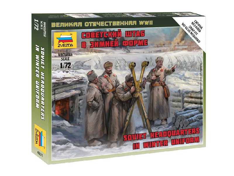 Sowieckie dowództwo - zimowe mundury - zdjęcie 1