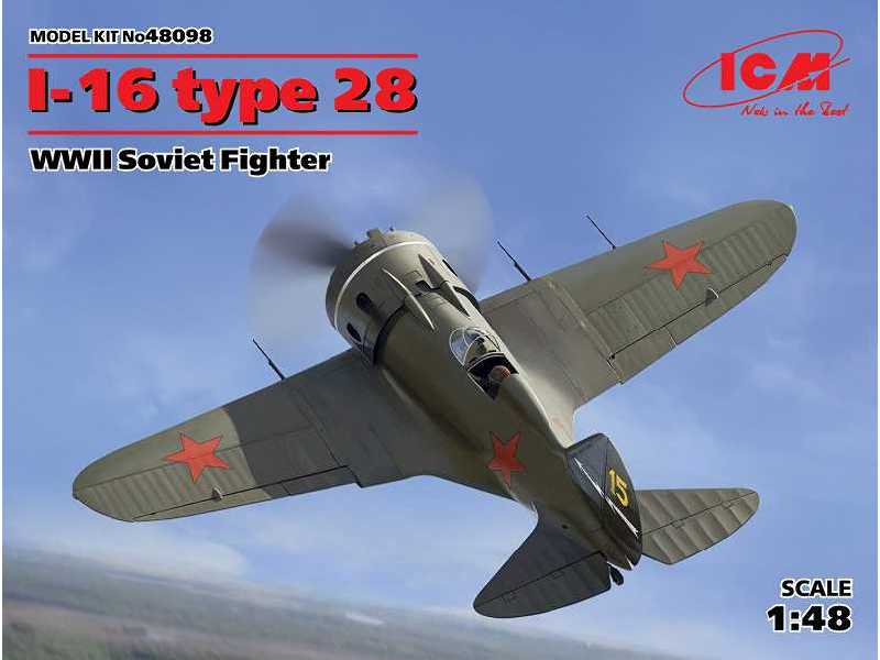 I-16 typ 28 - radziecki myśliwiec - II W.Ś. - zdjęcie 1 I-16 typ 28 - radziecki myśliwiec - II W.Ś. - zdjęcie 1