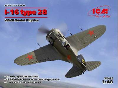I-16 typ 28 - radziecki myśliwiec - II W.Ś. - zdjęcie 9