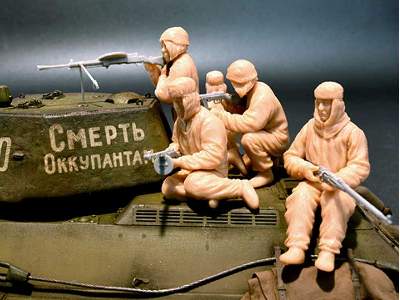 Sowiecka piechota - oddział szturmowy - zimowy kamuflaż - zdjęcie 12