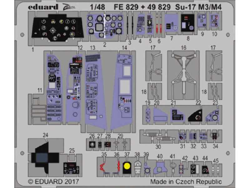 Su-17 M3/ M4 interior 1/48 - Kitty Hawk - zdjęcie 1 Su-17 M3/ M4 interior 1/48 - Kitty Hawk - zdjęcie 1
