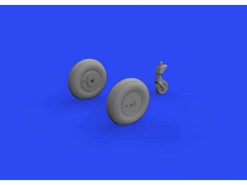 Ki-61-Id wheels 1/48 - Tamiya - zdjęcie 1 Ki-61-Id wheels 1/48 - Tamiya - zdjęcie 1