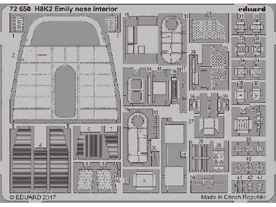 H8K2 Emily nose interior 1/72 - Hasegawa - zdjęcie 1