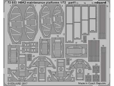 H8K2 maintenance platforms 1/72 - Hasegawa - zdjęcie 1