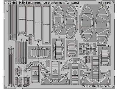 H8K2 maintenance platforms 1/72 - Hasegawa - zdjęcie 2