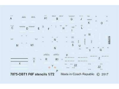 F6F stencils 1/72 - zdjęcie 1