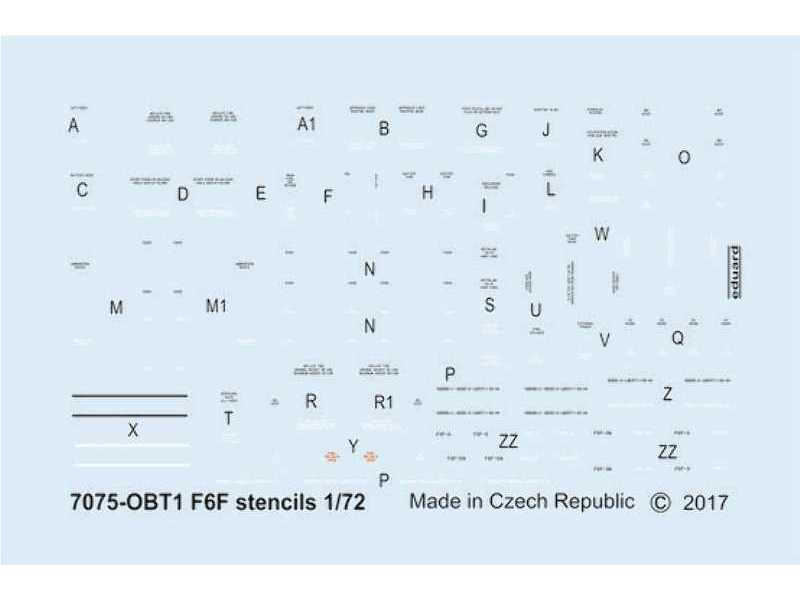 F6F stencils 1/72 - zdjęcie 1