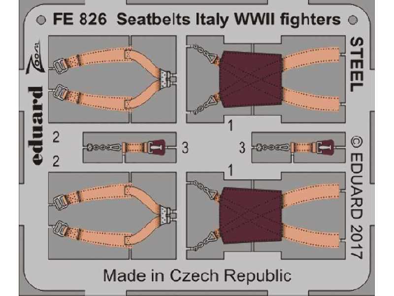 Seatbelts Italy WWII fighters STEEL 1/48 - zdjęcie 1 Seatbelts Italy WWII fighters STEEL 1/48 - zdjęcie 1