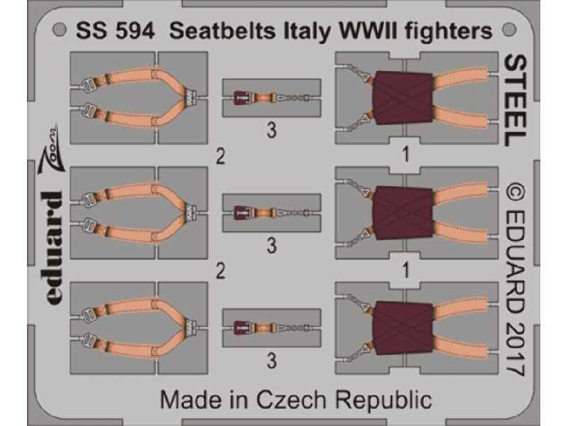 Seatbelts Italy WWII fighters STEEL 1/72 - zdjęcie 1 Seatbelts Italy WWII fighters STEEL 1/72 - zdjęcie 1