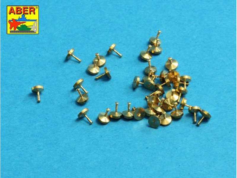 Toczone mosiężne nity 0,9 x1,3 x 0,5mm 40 szt. - zdjęcie 1 Toczone mosiężne nity 0,9 x1,3 x 0,5mm 40 szt. - zdjęcie 1