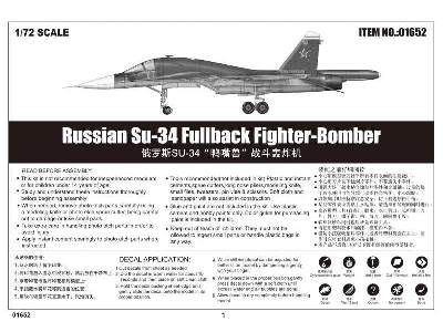 Su-34 Fullback - rosyjski wielozadaniowy bombowiec taktyczny - zdjęcie 7