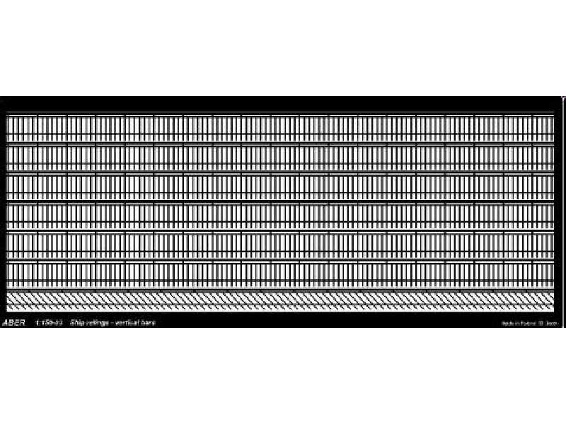 Relingi do okrętów - pionowe pręty - el. fototrawione - zdjęcie 1