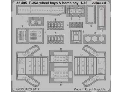 F-35A wheel bays & bomb bays 1/32 - Italeri - zdjęcie 1