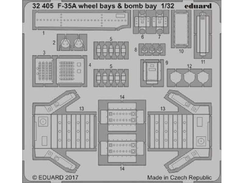 F-35A wheel bays & bomb bays 1/32 - Italeri - zdjęcie 1 F-35A wheel bays & bomb bays 1/32 - Italeri - zdjęcie 1