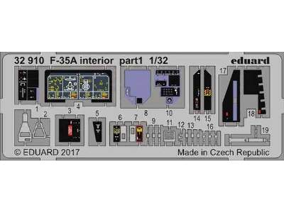 F-35A interior 1/32 - Italeri - zdjęcie 1