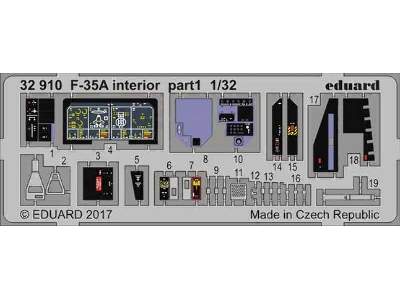 F-35A interior 1/32 - Italeri - zdjęcie 1