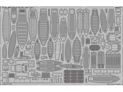 HMS Hood pt.  4 life rafts 1/200 - Trumpeter - zdjęcie 1