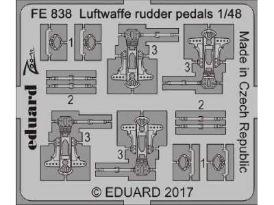 Luftwaffe rudder pedals 1/48 - zdjęcie 1