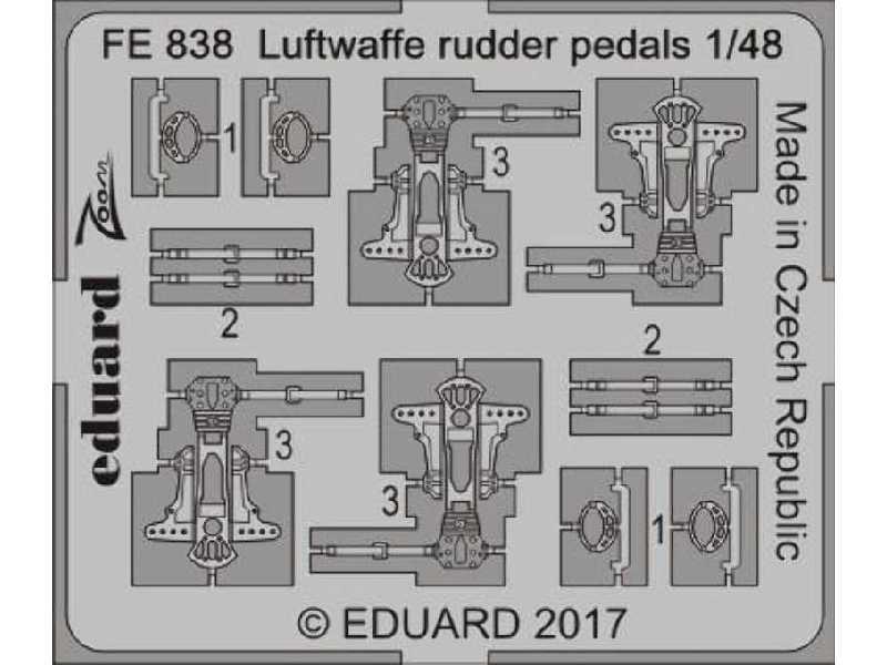 Luftwaffe rudder pedals 1/48 - zdjęcie 1 Luftwaffe rudder pedals 1/48 - zdjęcie 1
