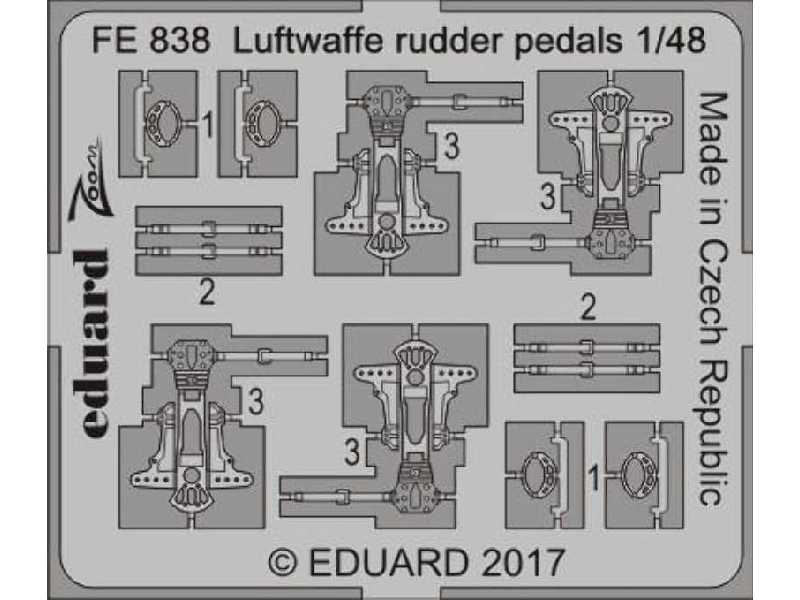 Luftwaffe rudder pedals 1/48 - zdjęcie 1