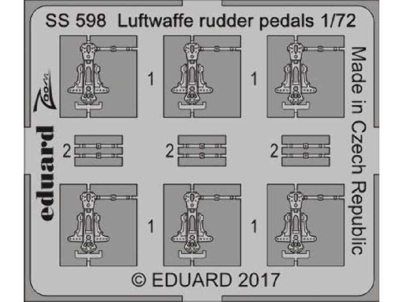 Luftwaffe rudder pedals 1/72 - zdjęcie 1