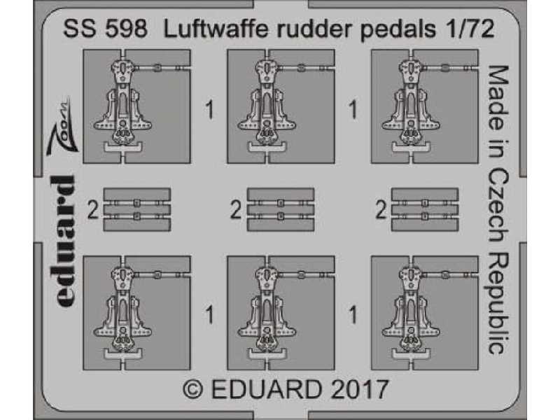 Luftwaffe rudder pedals 1/72 - zdjęcie 1 Luftwaffe rudder pedals 1/72 - zdjęcie 1