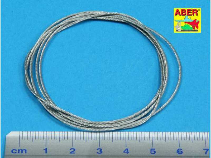 Linka stalowa na liny holownicze śr. 0,9 mm, długość 1 m - zdjęcie 1 Linka stalowa na liny holownicze śr. 0,9 mm, długość 1 m - zdjęcie 1