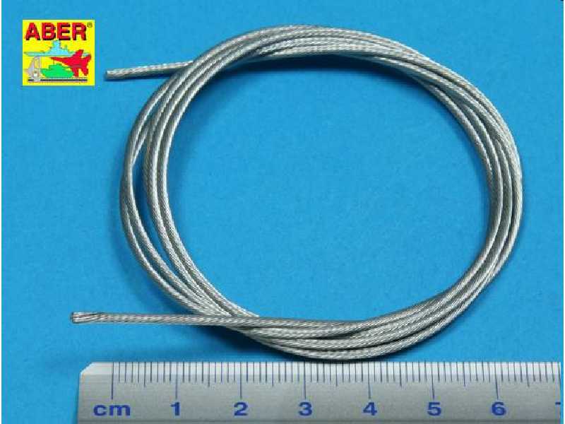 Linka stalowa na liny holownicze śr. 1,5 mm, długość 1 m - zdjęcie 1 Linka stalowa na liny holownicze śr. 1,5 mm, długość 1 m - zdjęcie 1