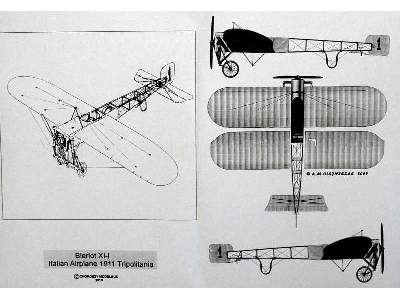 Bleriot XI-I Italian Airplane 1911 Tripolitania - zdjęcie 11