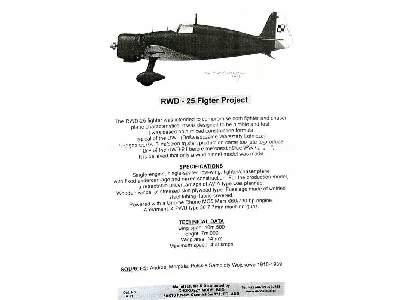 RWD-25 Polish fighter project - zdjęcie 8