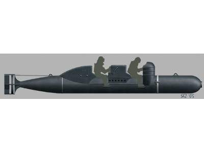 Italian human torpedo Maiale - zdjęcie 1
