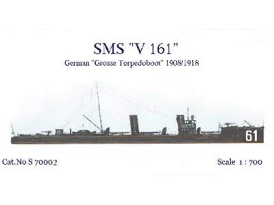 SMS &quot;V161' German&quot; Grosse Torpedoboat&quot; 1908/1918 - zdjęcie 1