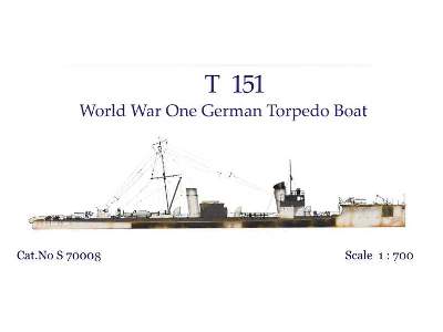 T 151 World War One German Torpedo Boat - zdjęcie 1