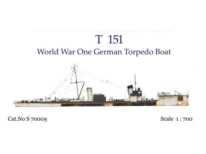 T 151 World War One German Torpedo Boat - zdjęcie 1 T 151 World War One German Torpedo Boat - zdjęcie 1