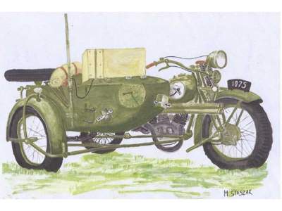 HEAVY MOTORCYCLE M111 SOKÓŁ(FALCON) with SIDE CAR and Radio-Stat - zdjęcie 1