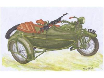 HEAVY MOTORCYCLE M111 SOKÓŁ(FALCON)1000 with SIDE CAR and Browni - zdjęcie 1